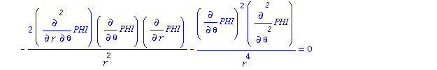 (diff(PHI, r)^2+diff(PHI, theta)^2/r^2)*(diff(PHI, `$`(r, 2))+diff(PHI, `$`(theta, 2))/r^2+2*diff(PHI, r)/r+cos(theta)*diff(PHI, theta)/(r^2*sin(theta))+diff(PHI, r)*fr+diff(PHI, theta)*ftheta/r^2)+di...