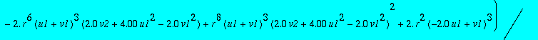 eq2b := 3.*r*v1p = -1.*(9.*v1-4.*(-2.0*u1+v1)*(2.0*v2+4.00*u1^2-2.0*v1^2)*r^2-12.*(u1+v1)*(2.0*v2+4.00*u1^2-2.0*v1^2)*r^2+6.*(u1+v1)*(2.0*v2+4.00*u1^2-2.0*v1^2)^2*r^4+(-2.0*u1+v1)*(2.0*v2+4.00*u1^2-2.0...
